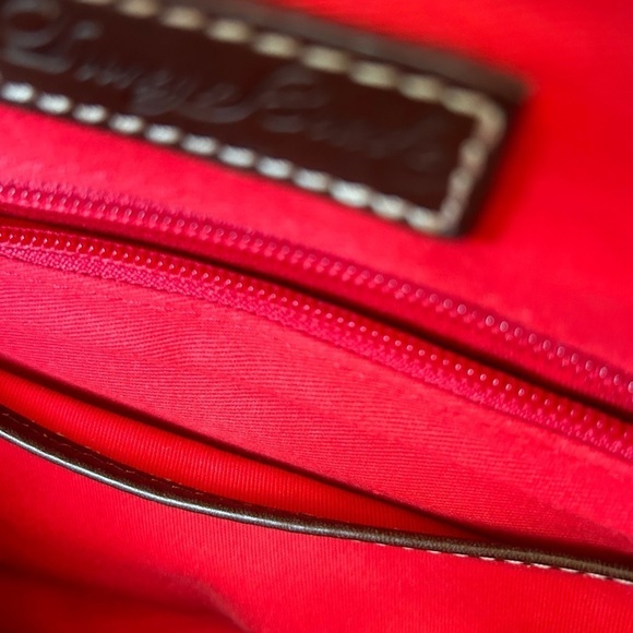 Dooney & Bourke Olive and Chocolate Satchel - Picture 12 of 13